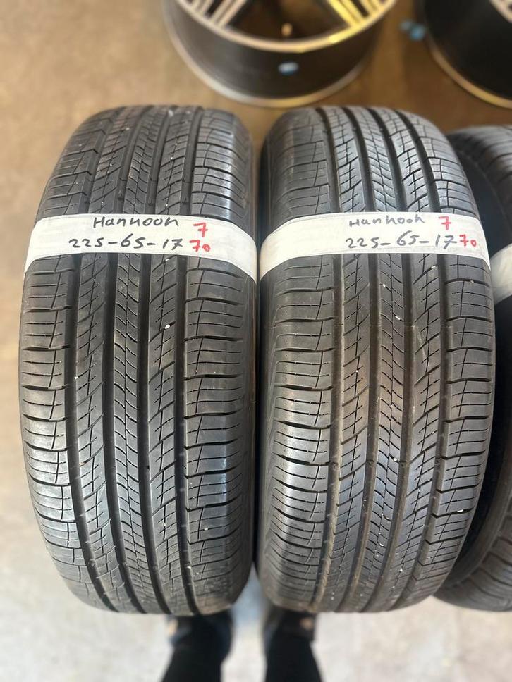 2x225-65-17 hankook zomer 7mm €70 per band 225 65 17, Auto-onderdelen, Banden en Velgen, 17 inch, Zomerbanden, 225 mm, Personenwagen