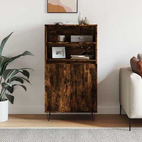 vidaXL buffetkast 60x36x110 cm bewerkt hout gerookt, Huis en Inrichting, Kasten | Buffetkasten, 25 tot 50 cm, Nieuw, Overige houtsoorten