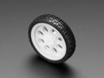 Dun wit wiel voor TT DC-versnellingsbakmotoren - diameter..., Nieuw, Verzenden