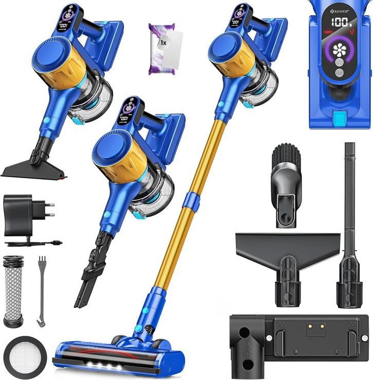 KESSER® Steelstofzuiger - Stofzuiger zonder zak - 450W - 45K, Huis en Inrichting, Overige Huis en Inrichting, Nieuw, Verzenden