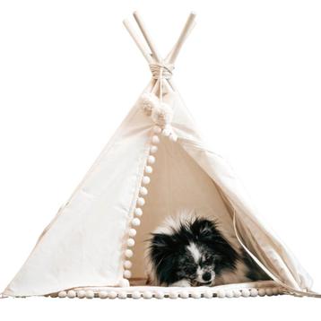 Tipi tent voor middelgrote honden en grote katten in ecru... beschikbaar voor biedingen