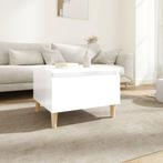 vidaXL Bijzettafel 50x46x35 cm bewerkt hout hoogglans wit, Huis en Inrichting, Tafels | Bijzettafels, Verzenden, Nieuw