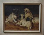 Jean Lefort (XX) - Young Puppies., Antiek en Kunst