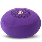 Meditatiekussen met Borduursel - Crown Chakra, Nieuw