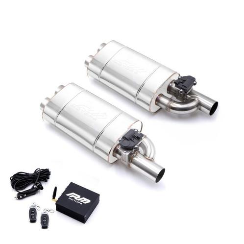 2 in 1 uit Kleppendemper RVS RM Vacuum / Elektrisch Set van, Auto-onderdelen, Uitlaatsystemen, Ophalen of Verzenden