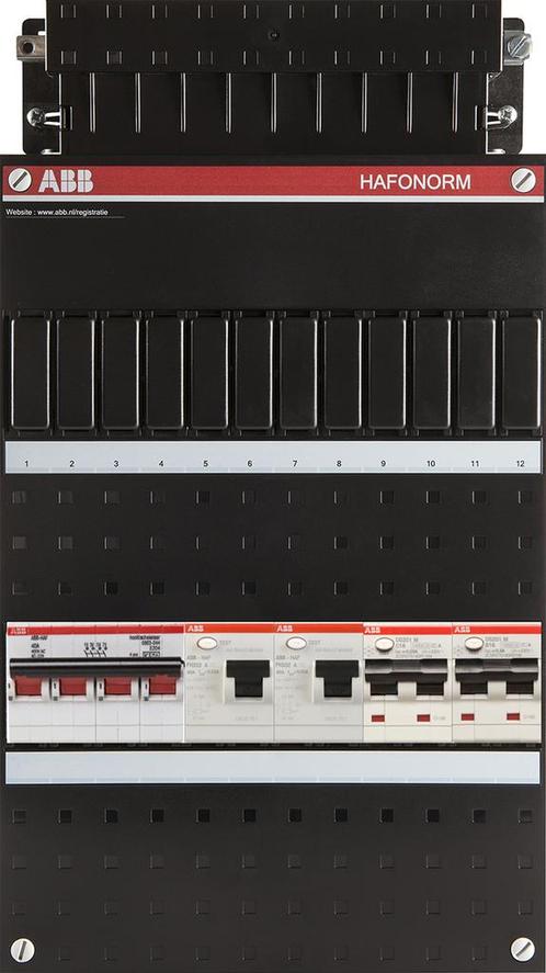 ABB Hafonorm PV-WP-Groepenkast | HS 40A - 0 groepen 2 x ALS, Doe-het-zelf en Verbouw, Elektra en Kabels, Nieuw, Ophalen of Verzenden