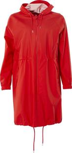 Rains Long W Jacket 1278 Jas - 08 Red (Jassen, Dameskleding), Kleding | Dames, Jassen | Winter, Verzenden, Nieuw