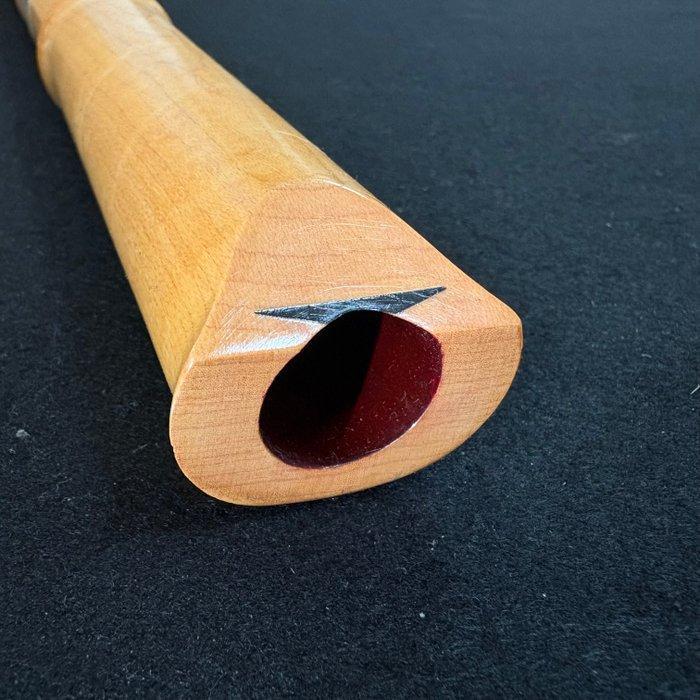 Handmade - Wooden Shakuhachi, Kinko Style (), Vermilion, Muziek en Instrumenten, Blaasinstrumenten | Blokfluiten