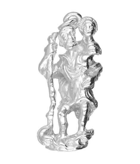 Zilveren Christoffel groot kettinghanger, Sieraden, Tassen en Uiterlijk, Kettinghangers, Verzenden