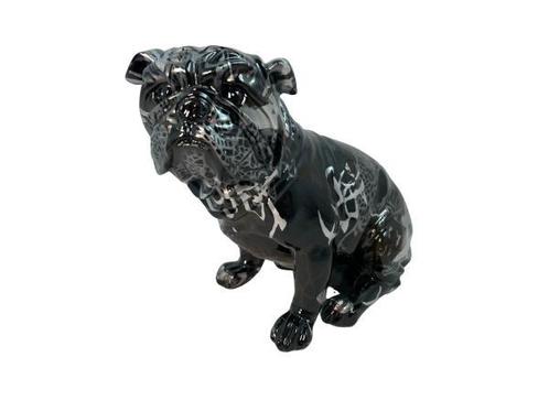 Veiling - Zwart Wit Bulldog Sculptuur, Verzamelen, Beelden en Beeldjes, Nieuw