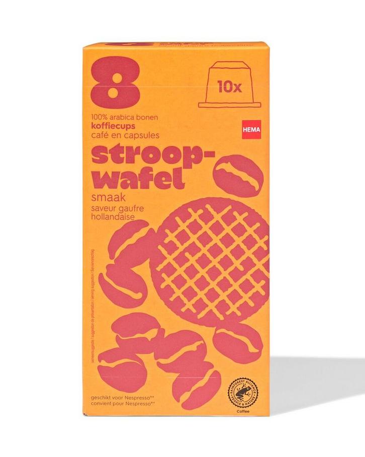 HEMA Koffiecups stroopwafel - 10 stuks 3 voor 9.99, Witgoed en Apparatuur, Koffiezetapparaten, Nieuw, Verzenden