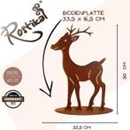 Weihnachten | Metall Deko Rentier | Gartenfigur Reh, Verzenden, Nieuw