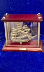Schip-diorama - Metaal, Hout, Glas