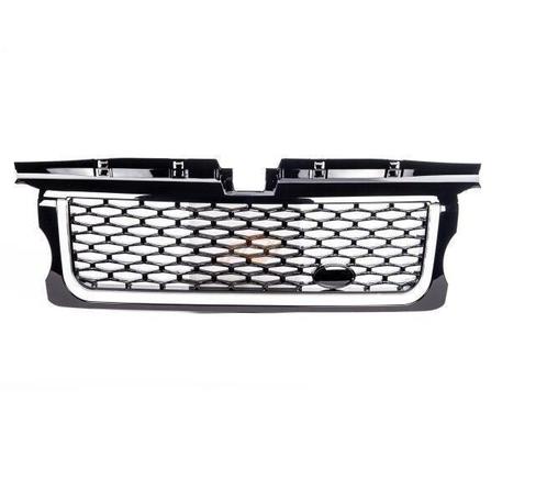 Glans Zwart Gril Met Zilver Range Rover Sport 05-09 PA112, Auto-onderdelen, Carrosserie en Plaatwerk, Nieuw, Land Rover