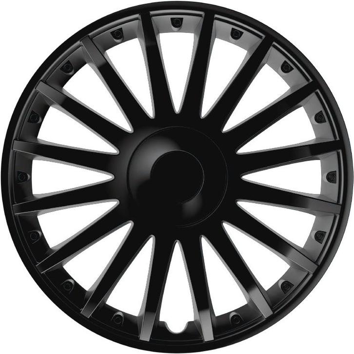 Wieldoppen  Crystal  Zwart 14 Inch, Auto diversen, Wieldoppen, Verzenden