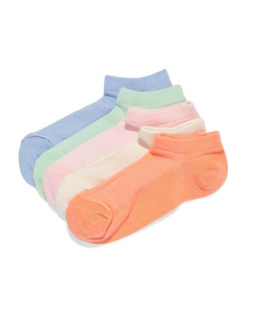 HEMA Dames enkelsokken mesh - 5 paar multicolor, Kleding | Dames, Sokken en Kousen, Nieuw, Verzenden