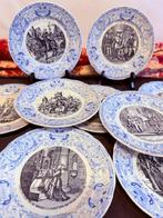 Sarreguemines - Dessertservies (9) - Juego de platos de, Antiek en Kunst