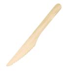 Houten bestek mes 16 cm (Box 100), Verzenden, Nieuw in verpakking