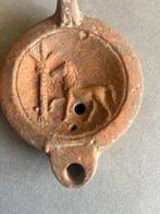 Oud-Romeins Terracotta Olielamp - 11 cm - Lampen olie Paard