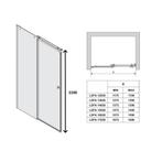 Schuifdeur Lacus Pantella Square Tweedelig Helder Glas, Ophalen of Verzenden, Nieuw