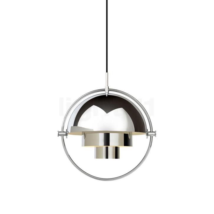Gubi Multi-Lite Hanglamp, chroom/chroom - ø¸22,5 cm, Huis en Inrichting, Lampen | Hanglampen, Nieuw, Verzenden