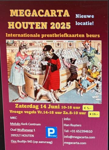 MEGACARTA 2025 13-14 Juni Houten grootste kaarrenbeurs NL. beschikbaar voor biedingen