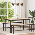 vidaXL Eettafel Naturel 140 x 80 x 75 cm Massief grenenhout, Huis en Inrichting, Tafels | Eettafels, Verzenden, Nieuw