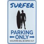 Wandbord -  Parking Only Surfer