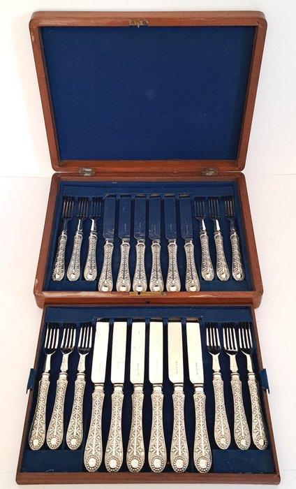 W.W. Harrison & Co - Bestekset voor 12 personen (24) -, Antiek en Kunst, Antiek | Meubels | Tafels