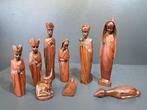 Kerstdecoratie - Hout - Afrikaanse kerstgroep