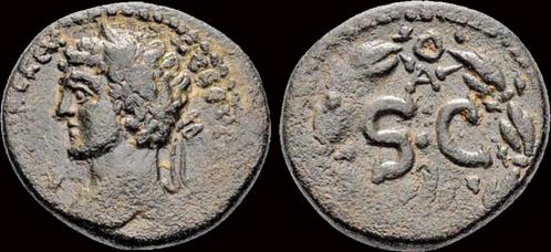 139-161ad Seleucis and Pieria Antioch Marcus Aurelius, as..., Postzegels en Munten, Munten | Europa | Niet-Euromunten, Verzenden