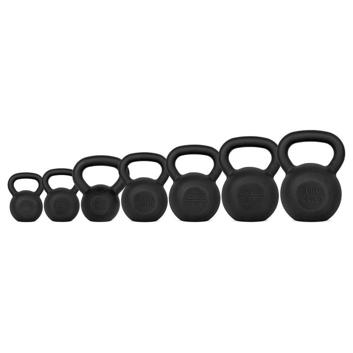 VirtuFit Kettlebell Set Gietijzer 4-6-8-10-12-16-20 kg, Sport en Fitness, Fitnessmaterialen, Kettlebell, Verzenden