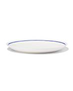 HEMA Dinerbord Ø26cm Tafelgenoten new bone wit met blauw, Verzenden, Nieuw