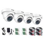 4pcs 1080P 2MP CCTV Dome Camera Waterproof Security System, Nieuw