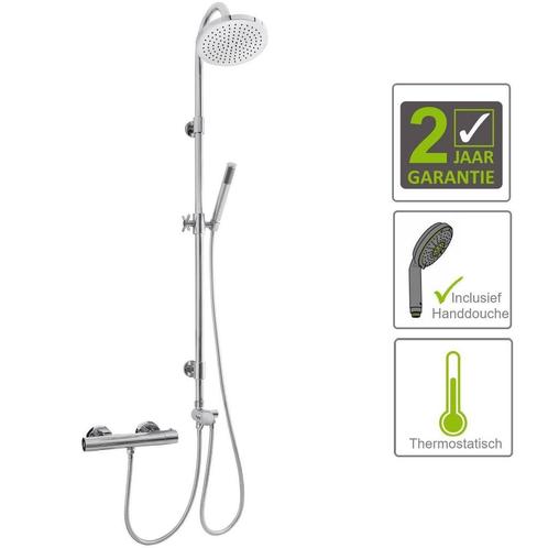 BWS Douchecombinatie Thermostaatkraan Eris met Omstel, Doe-het-zelf en Verbouw, Sanitair, Kraan, Nieuw, Chroom, Ophalen of Verzenden