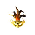 Voordelig oogmasker metallic goud - Venetiaanse maskers, Nieuw, Verzenden