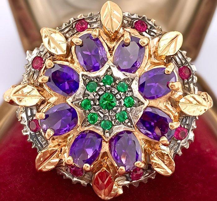 Zonder minimumprijs - Ring - 9 kt. Roségoud, Zilver, Sieraden, Tassen en Uiterlijk, Ringen