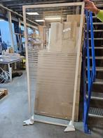 Douchewand 78x 185 cm gedeeltelijk matglas en witte, Doe-het-zelf en Verbouw, Sanitair, Ophalen of Verzenden, Nieuw, Glas, Bad