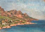 Franse school (XX) - Marine Méditerranée, Antiek en Kunst, Kunst | Schilderijen | Klassiek