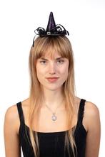 Haarband Heksenhoed Paars Heks Diadeem Hoed Halloween Tovena, Ophalen of Verzenden, Nieuw, Halloween, Accessoires