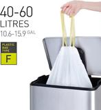 Afvalzak EKO type F 40-60 liter met trekband wit 12 stuks, Huis en Inrichting, Verzenden