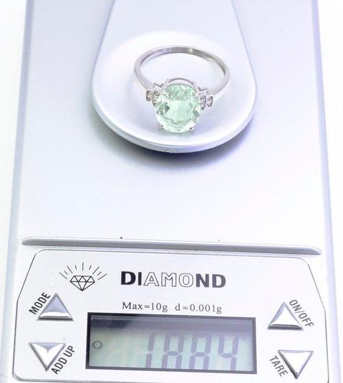 Zonder Minimumprijs - Ring - 14 karaat Witgoud Amethist -, Sieraden, Tassen en Uiterlijk, Ringen