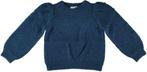 Name it blauwe meisjes knit trui met pofmouwen Maat: 128