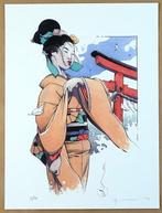 Michetz, Marc - 1 Offset Print - Geisha au Kimono Orange, Boeken, Nieuw