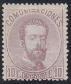 Spanje 1872 - Amadeo I. 10 centimos, violet. - Edifil 120, Gestempeld
