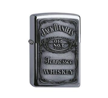 Zippo Jack Daniel's label (chrome) - Zippo Regular