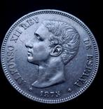 Spanje. Alfonso XII. 5 Pesetas 1875*75 DE.M. (Zonder