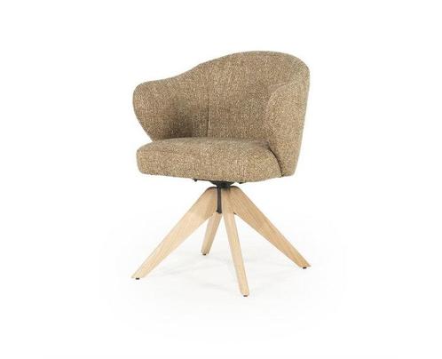Eetkamerstoel Connor naturel - Mosterd | Eleonora, Huis en Inrichting, Stoelen, Nieuw, Ophalen of Verzenden