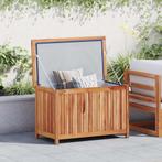 vidaXL Opbergbox 90x50x58 cm massief teakhout, Verzenden, Nieuw