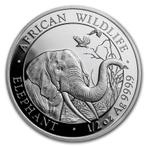Somalische Olifant 1/2 oz 2018, Postzegels en Munten, Munten | Afrika, Zilver, Losse munt, Overige landen, Verzenden